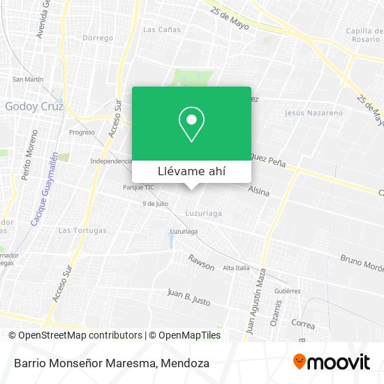 Mapa de Barrio Monseñor Maresma