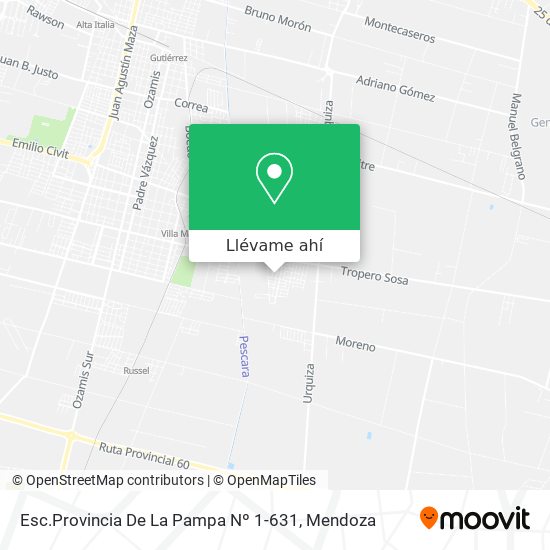 Mapa de Esc.Provincia De La Pampa Nº 1-631