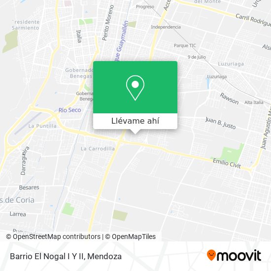 Mapa de Barrio El Nogal I Y II
