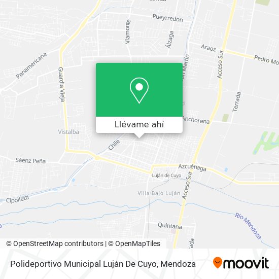 Mapa de Polideportivo Municipal Luján De Cuyo