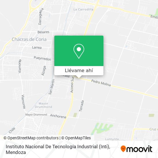 Mapa de Instituto Nacional De Tecnología Industrial (Inti)
