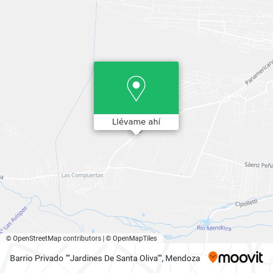 Mapa de Barrio Privado ""Jardines De Santa Oliva""