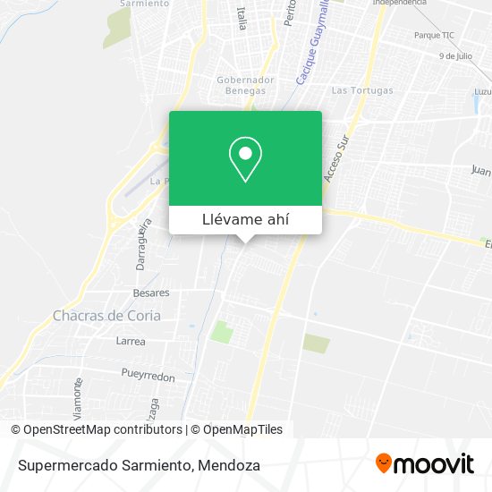 Mapa de Supermercado Sarmiento