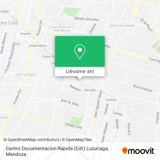 Mapa de Centro Documentacion Rápida (Cdr) Luzuriaga