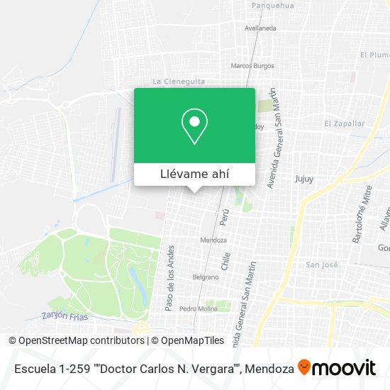 Mapa de Escuela 1-259 ""Doctor Carlos N. Vergara""