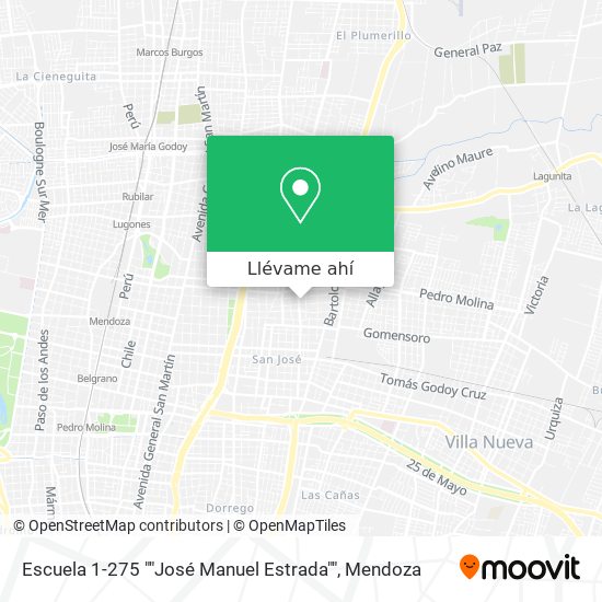 Mapa de Escuela 1-275 ""José Manuel Estrada""