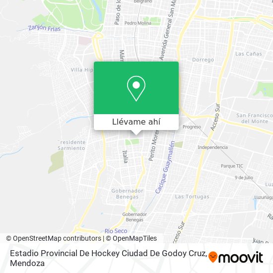 Mapa de Estadio Provincial De Hockey Ciudad De Godoy Cruz
