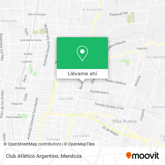 Mapa de Club Atlético Argentino
