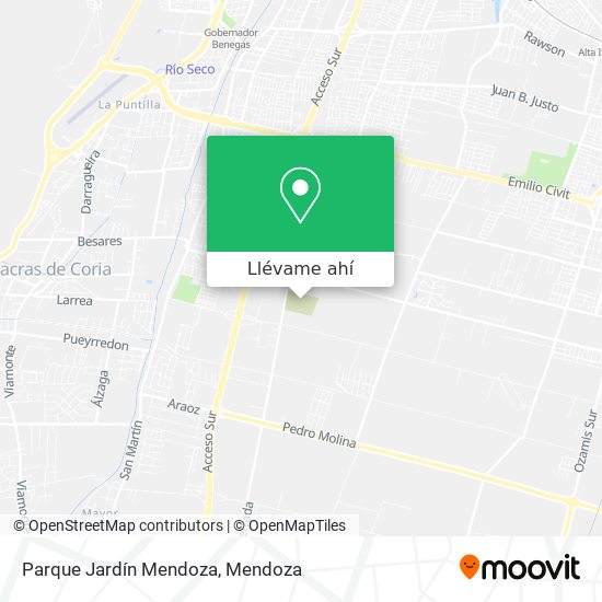 Mapa de Parque Jardín Mendoza