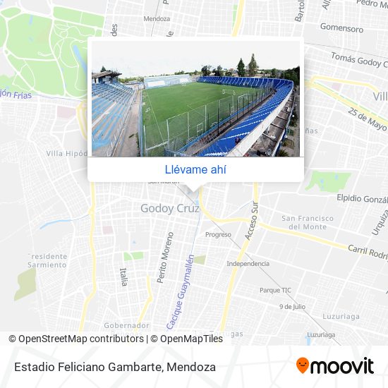 Mapa de Estadio Feliciano Gambarte
