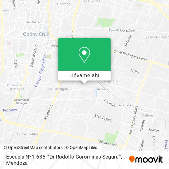 Mapa de Escuela Nº1-635 ""Dr Rodolfo Corominas Segura""
