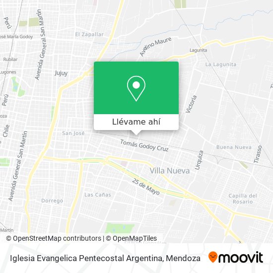 Mapa de Iglesia Evangelica Pentecostal Argentina