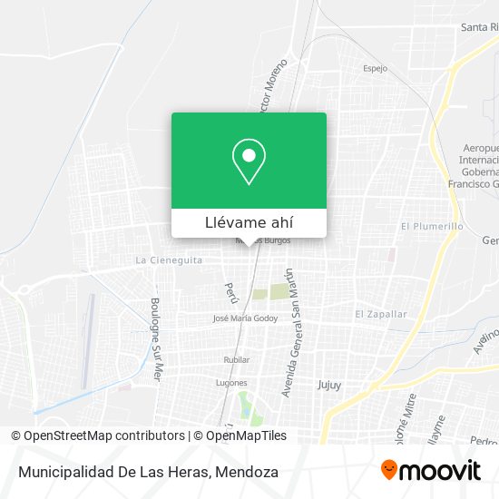 Mapa de Municipalidad De Las Heras