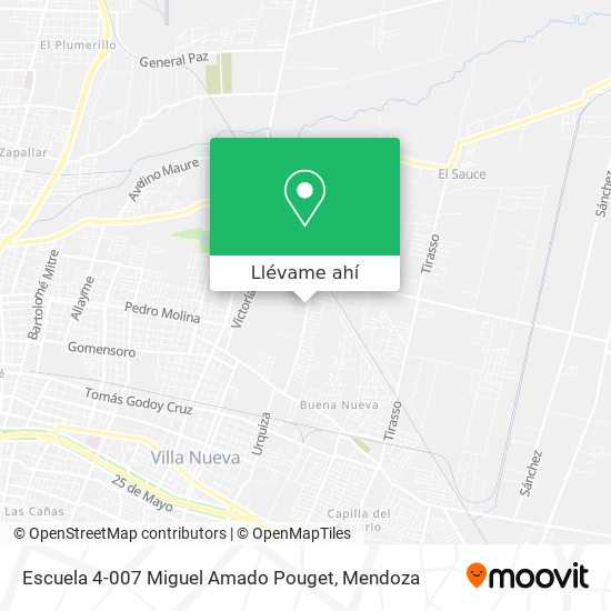 Mapa de Escuela 4-007 Miguel Amado Pouget