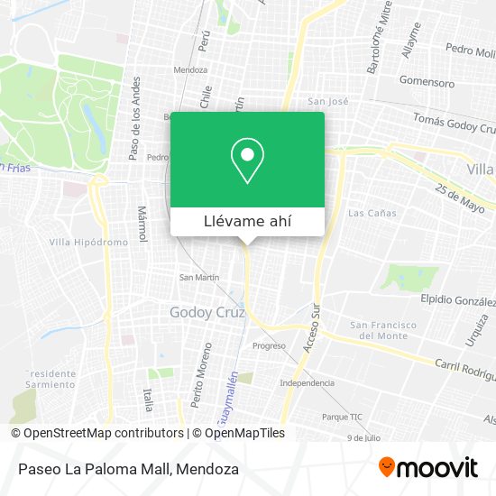 Mapa de Paseo La Paloma Mall