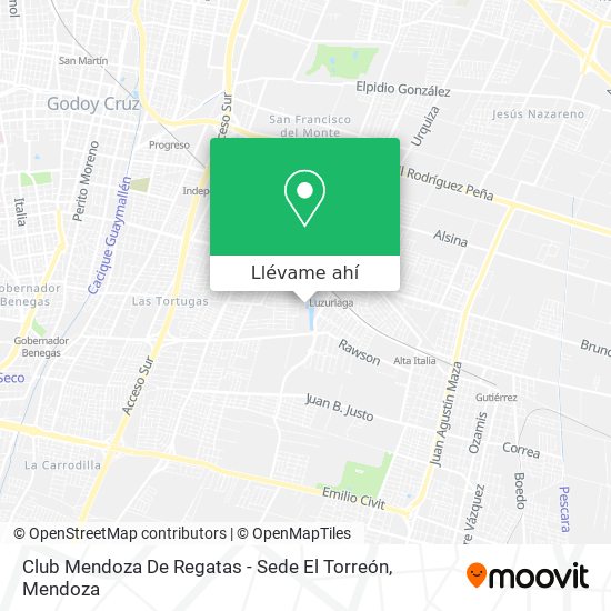 Mapa de Club Mendoza De Regatas - Sede El Torreón