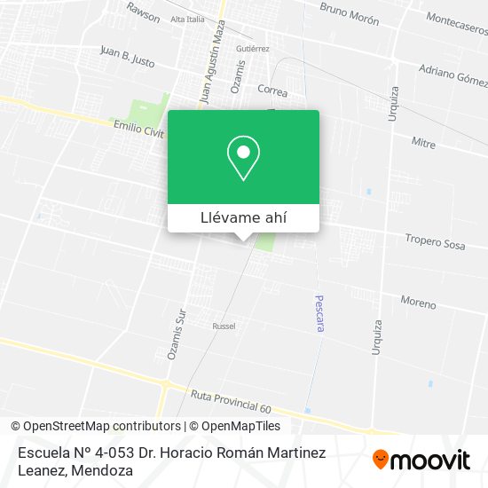 Mapa de Escuela Nº 4-053 Dr. Horacio Román Martinez Leanez