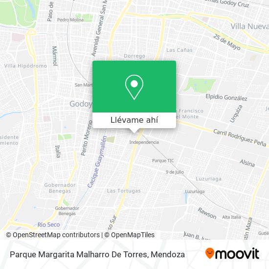 Mapa de Parque Margarita Malharro De Torres