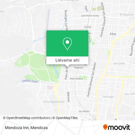 Mapa de Mendoza Inn