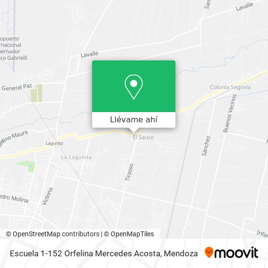 Mapa de Escuela 1-152 Orfelina Mercedes Acosta