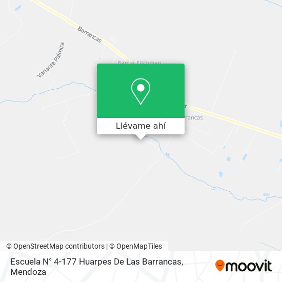 Mapa de Escuela N° 4-177 Huarpes De Las Barrancas