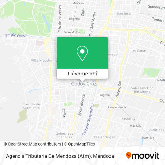 Mapa de Agencia Tributaria De Mendoza (Atm)