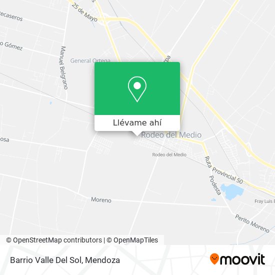 Mapa de Barrio Valle Del Sol