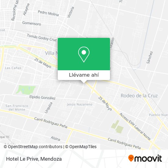 Mapa de Hotel Le Prive