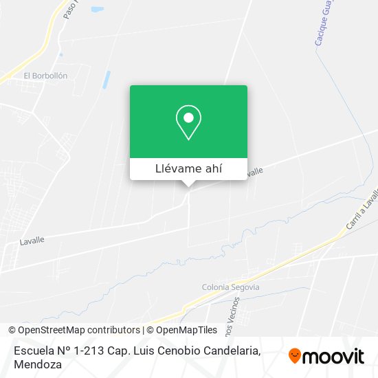 Mapa de Escuela Nº 1-213 Cap. Luis Cenobio Candelaria