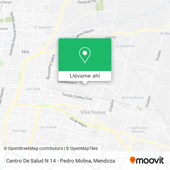 Mapa de Centro De Salud N 14 - Pedro Molina