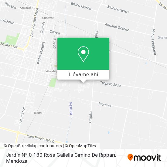 Mapa de Jardín Nº 0-130 Rosa Gallella Cimino De Rippari