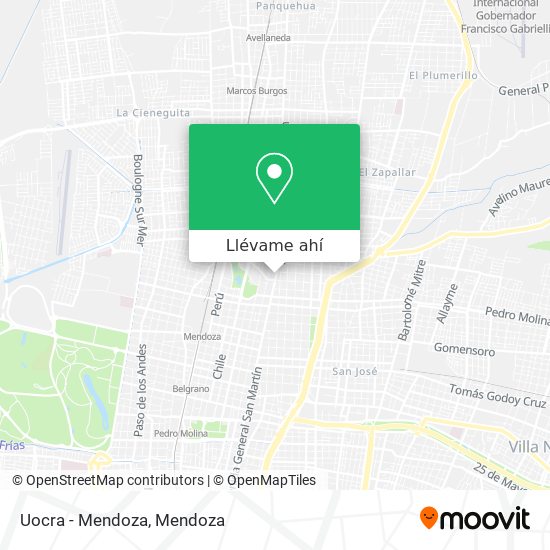 Mapa de Uocra - Mendoza