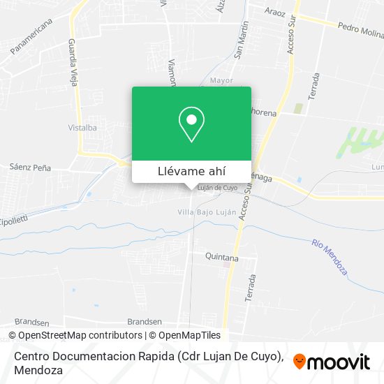 Mapa de Centro Documentacion Rapida (Cdr Lujan De Cuyo)