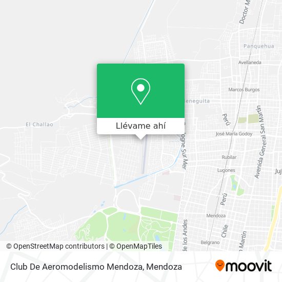 Mapa de Club De Aeromodelismo Mendoza