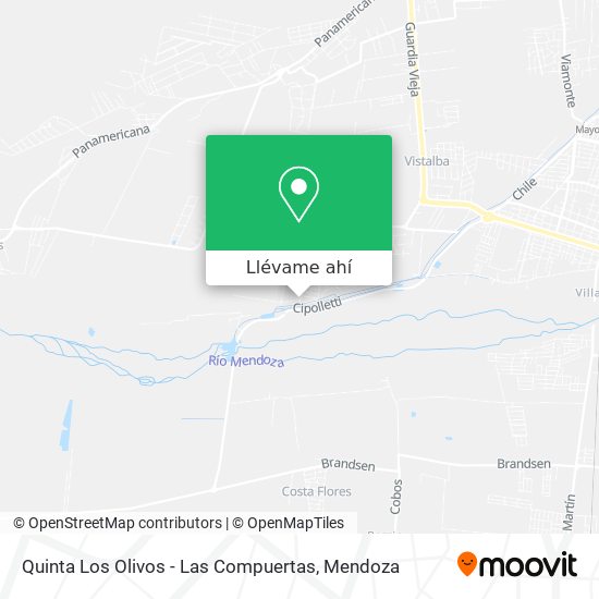 Mapa de Quinta Los Olivos - Las Compuertas