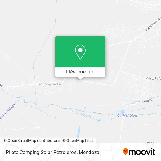 Mapa de Pileta Camping Solar Petroleros