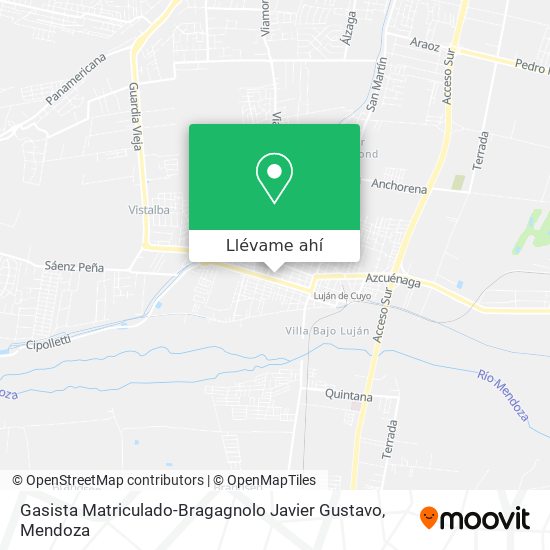 Mapa de Gasista Matriculado-Bragagnolo Javier Gustavo