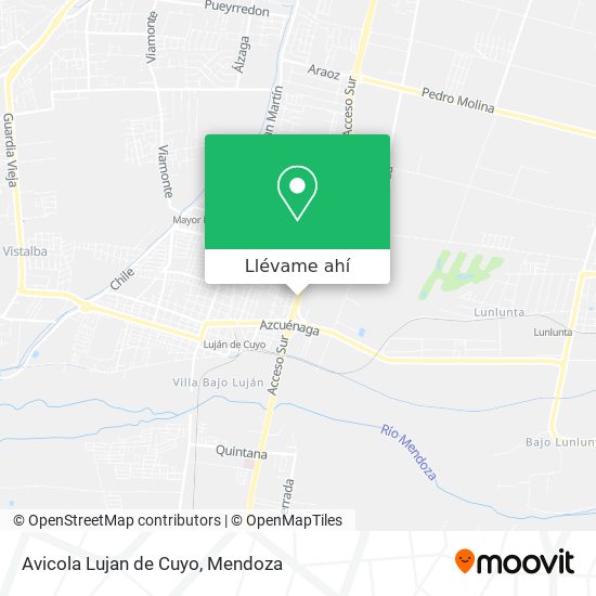 Mapa de Avicola Lujan de Cuyo