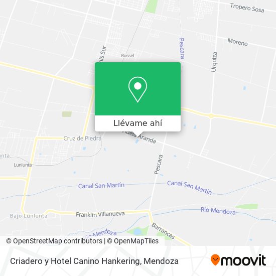 Mapa de Criadero y Hotel Canino Hankering
