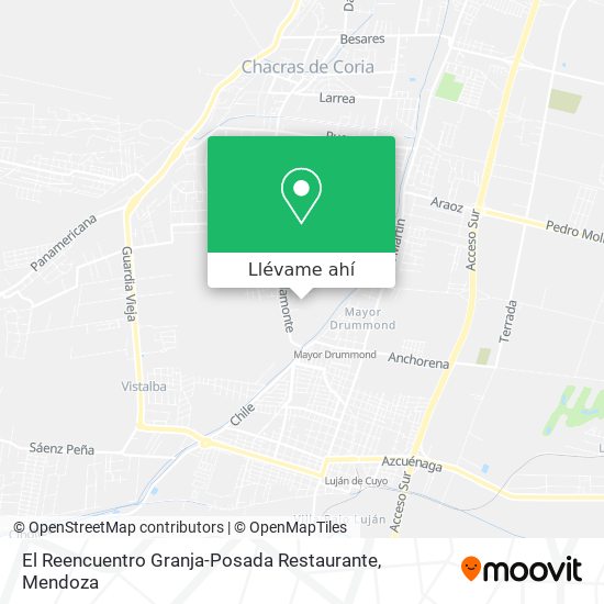 Mapa de El Reencuentro Granja-Posada Restaurante