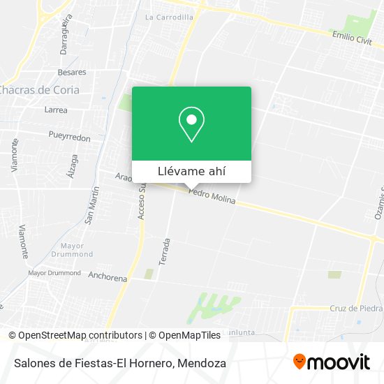 Mapa de Salones de Fiestas-El Hornero