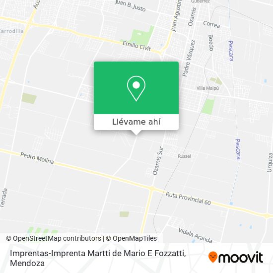 Mapa de Imprentas-Imprenta Martti de Mario E Fozzatti
