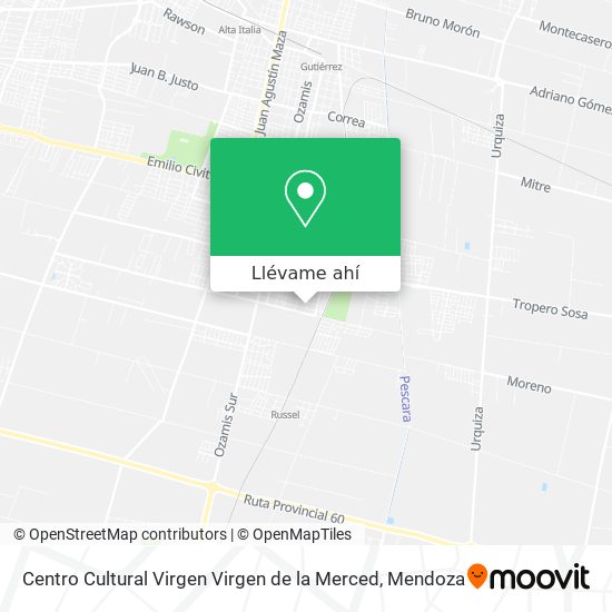 Mapa de Centro Cultural Virgen Virgen de la Merced