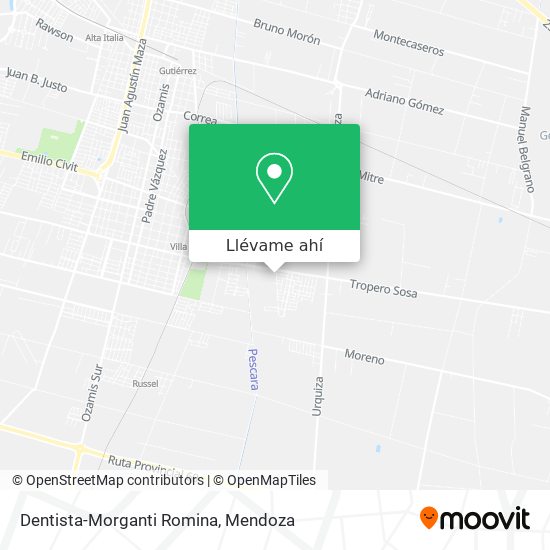 Mapa de Dentista-Morganti Romina