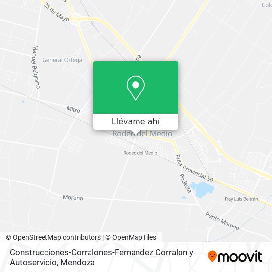 Mapa de Construcciones-Corralones-Fernandez Corralon y Autoservicio