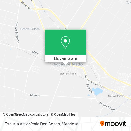 Mapa de Escuela Vitivinícola Don Bosco