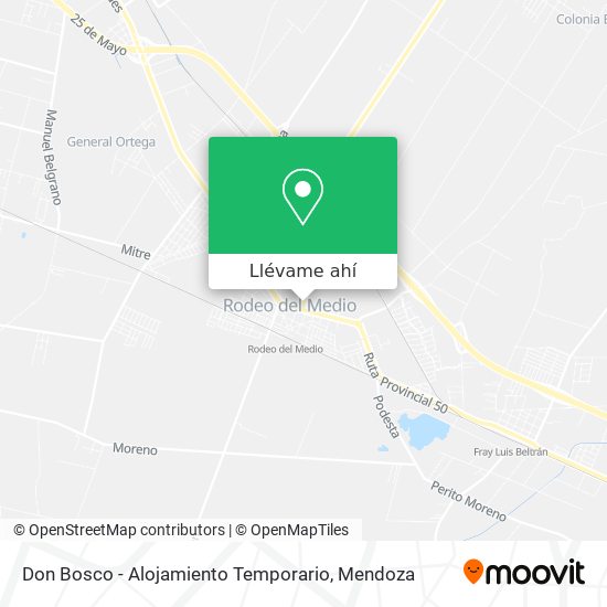 Mapa de Don Bosco - Alojamiento Temporario