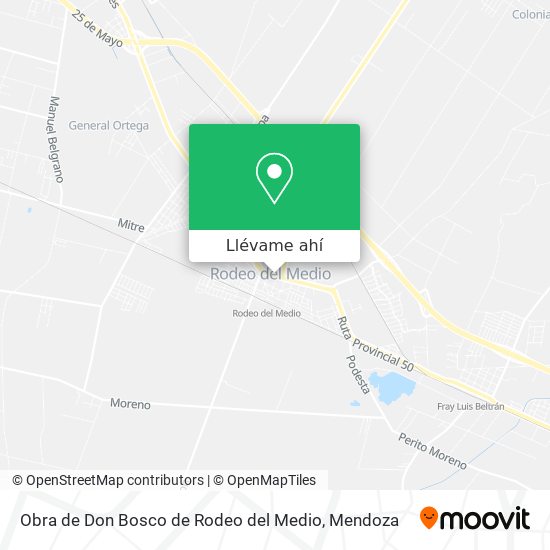 Mapa de Obra de Don Bosco de Rodeo del Medio
