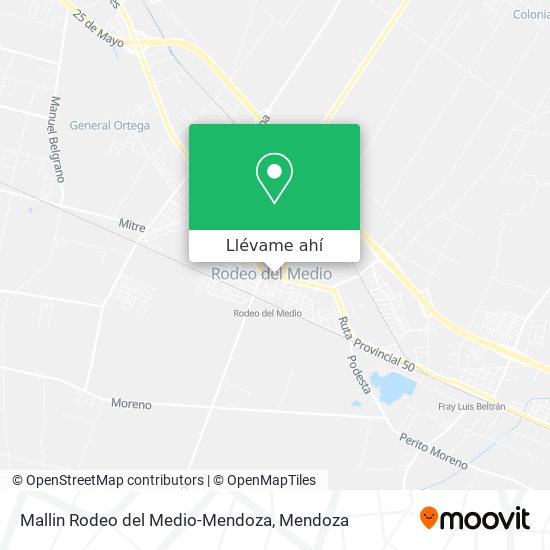 Mapa de Mallin Rodeo del Medio-Mendoza