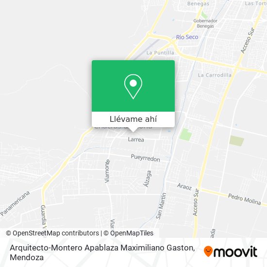 Mapa de Arquitecto-Montero Apablaza Maximiliano Gaston